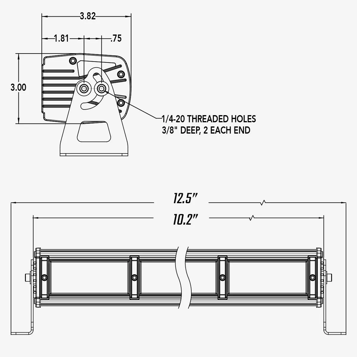 10" TRT Series LED Light Bar