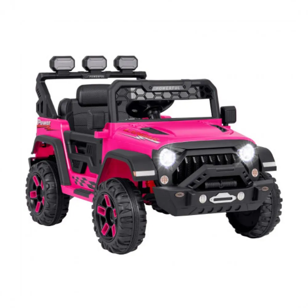 12V Electric Kids Ride on Truck with Remote Control and Music-Pink