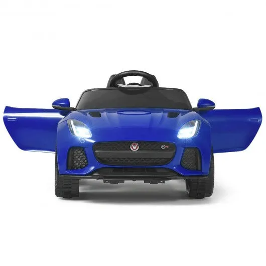 12V Jaguar F-Type SVR Licensed Kids Ride On Car-Navy