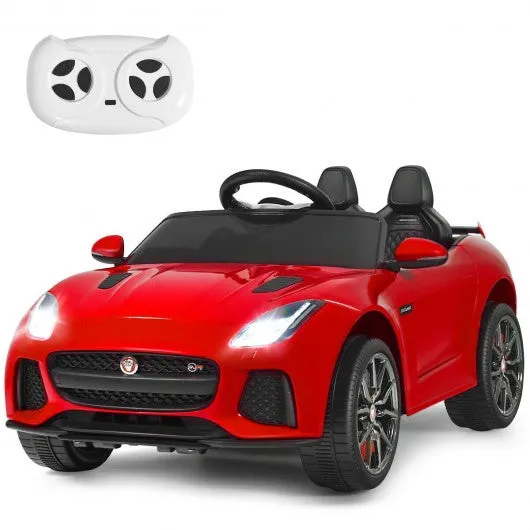 12V Jaguar F-Type SVR Licensed Kids Ride On Car-Red