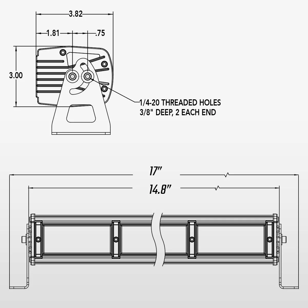 15" TRT Series LED Light Bar