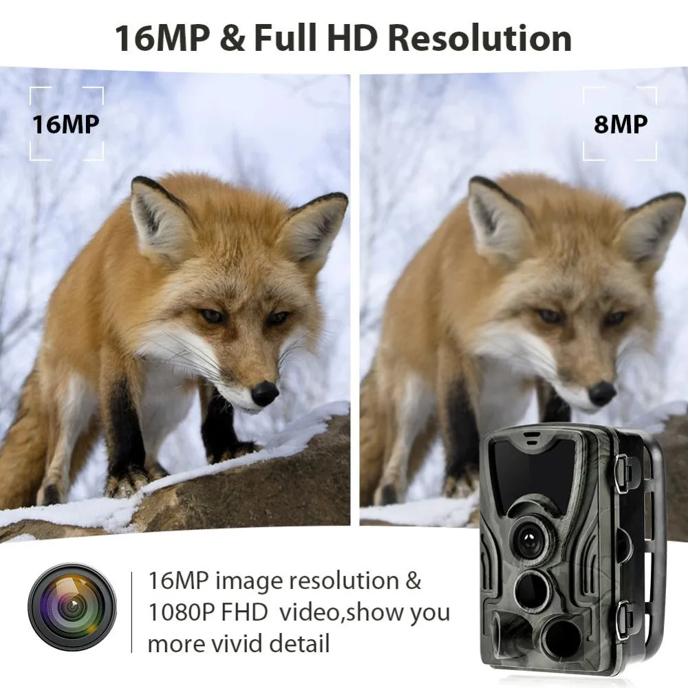 16MP 1080P IP65 Wildlife Surveillance Camera