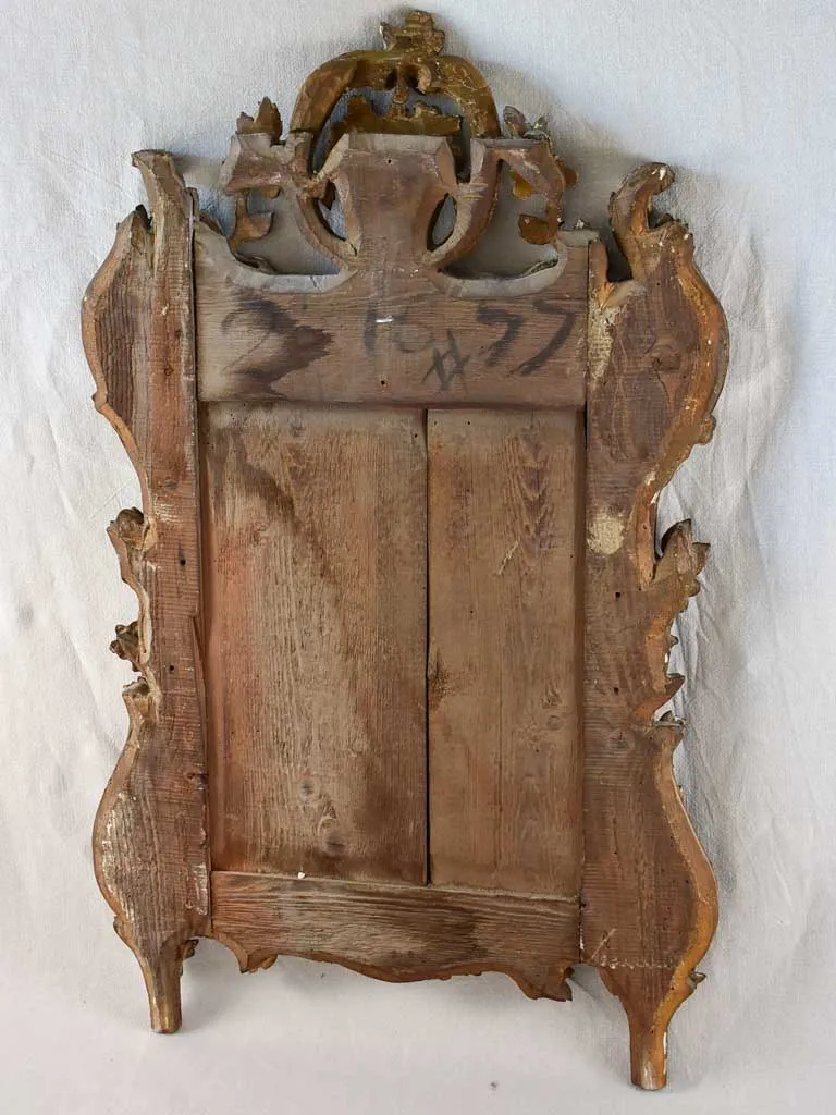 18th century Provencal mirror with fruit basket crest 26" x 43¼"