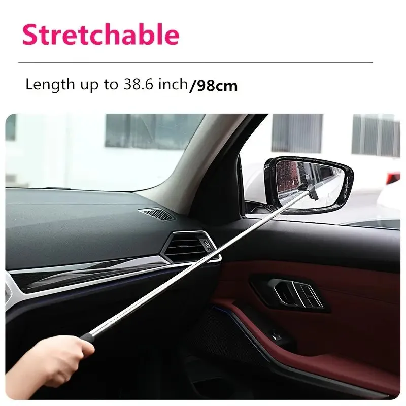 2-Pieces: 2-in-1 Retractable Portable Wiper