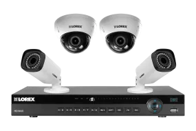 2K Camera System with 8-Channel NVR with 4 Motorized Zoom Cameras, 140FT Night Vision