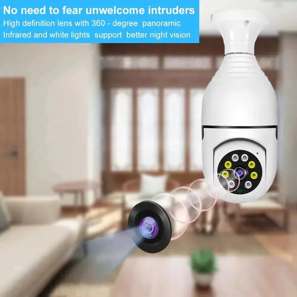 360° WiFi 1080p Bulb Camera