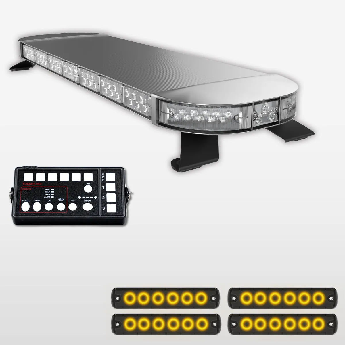 44" Scorpion Series Fully Populated LED Light Bar Kit for Work Trucks