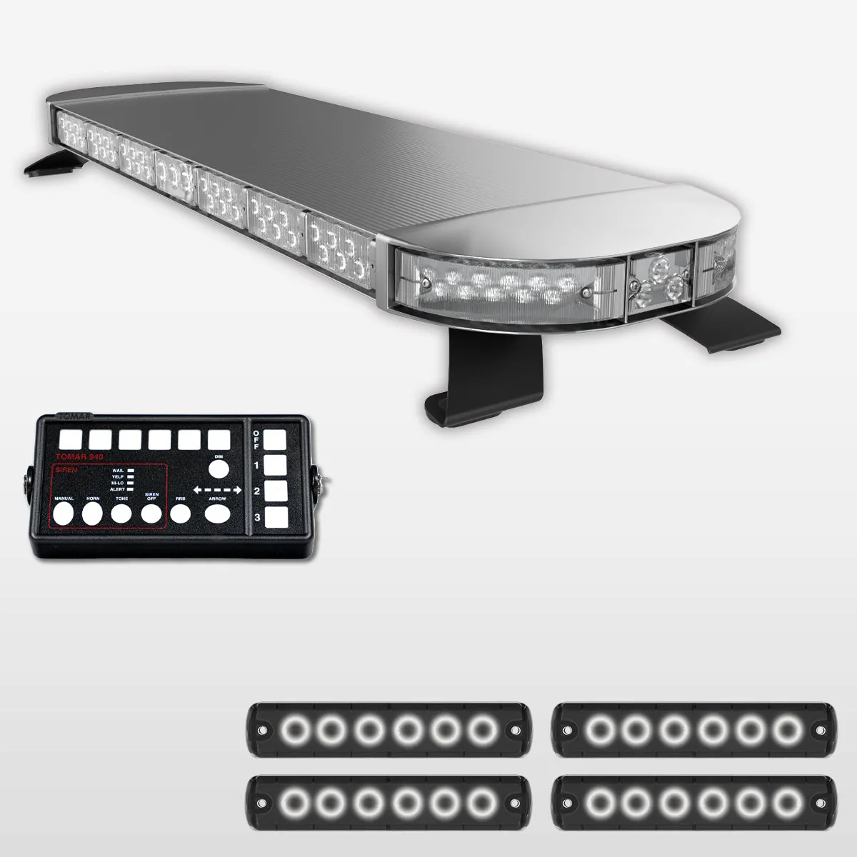 44" Scorpion Series Fully Populated LED Light Bar Kit for Work Trucks