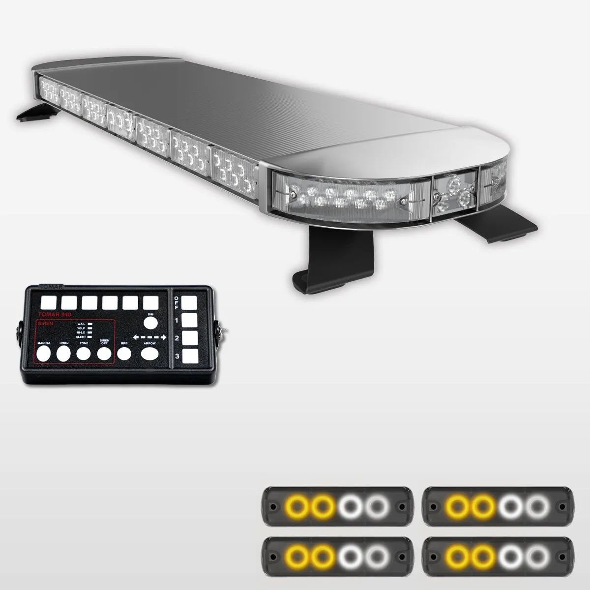 44" Scorpion Series Fully Populated LED Light Bar Kit for Work Trucks