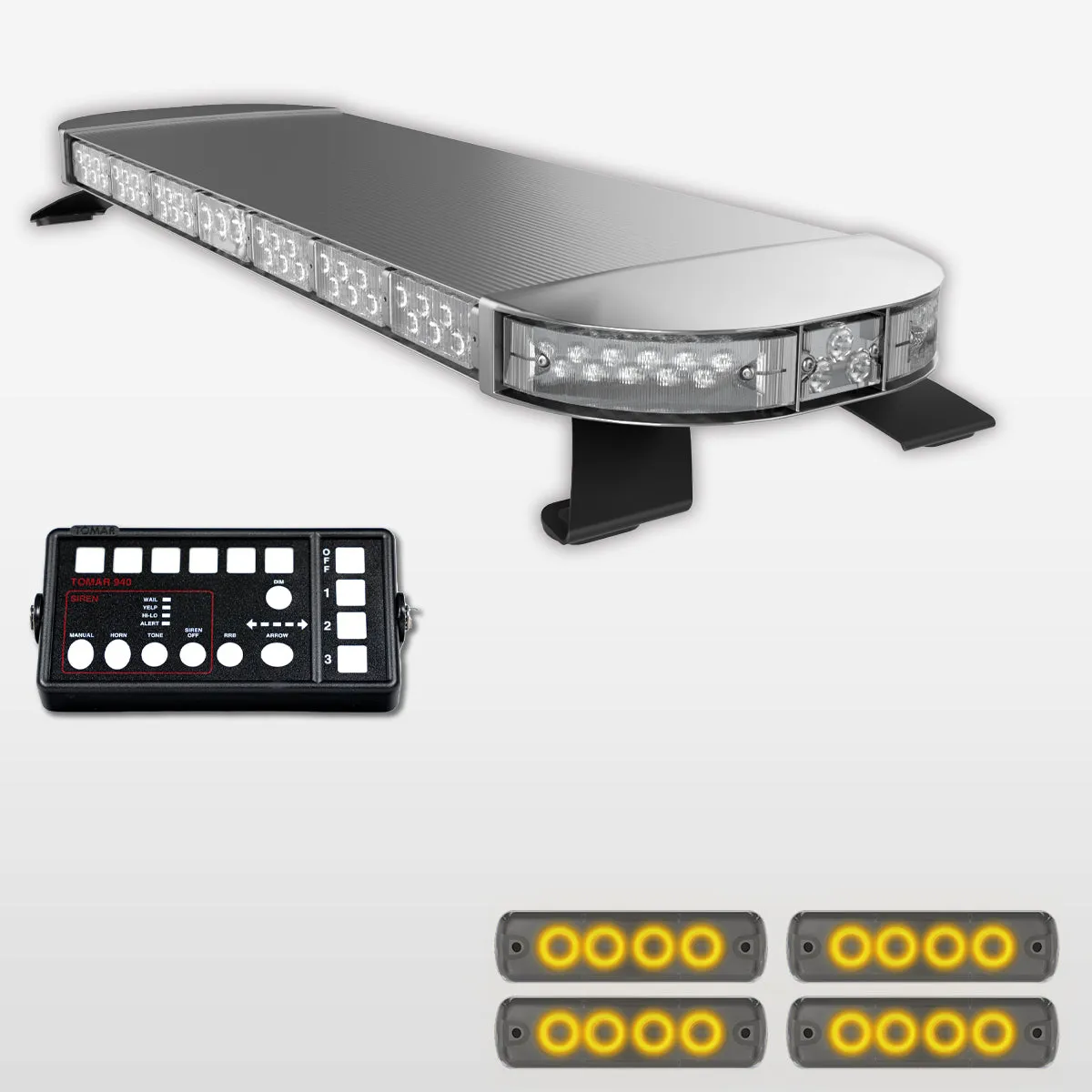 44" Scorpion Series Fully Populated LED Light Bar Kit for Work Trucks