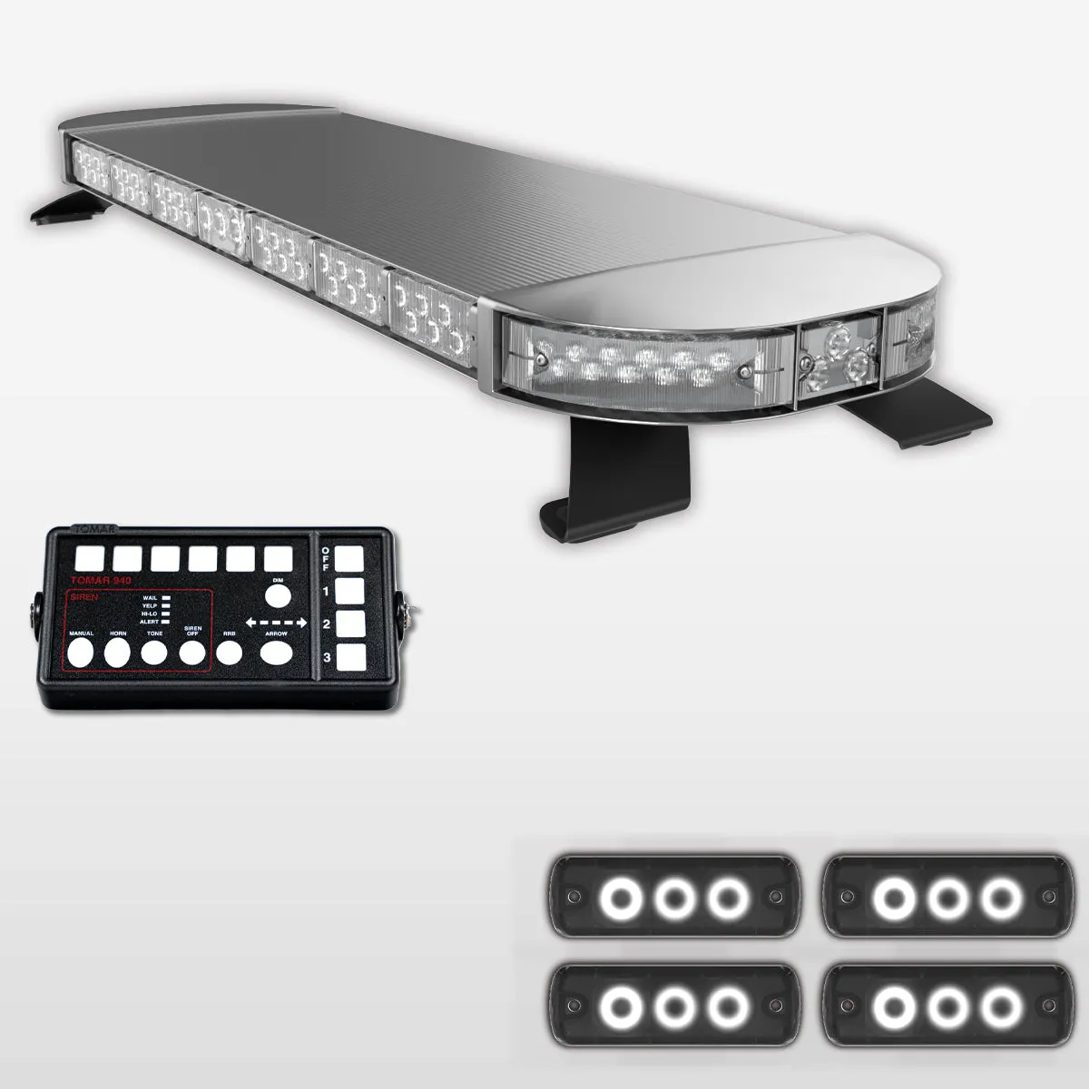 44" Scorpion Series Fully Populated LED Light Bar Kit for Work Trucks