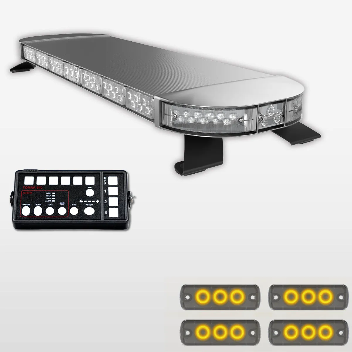 44" Scorpion Series Fully Populated LED Light Bar Kit for Work Trucks