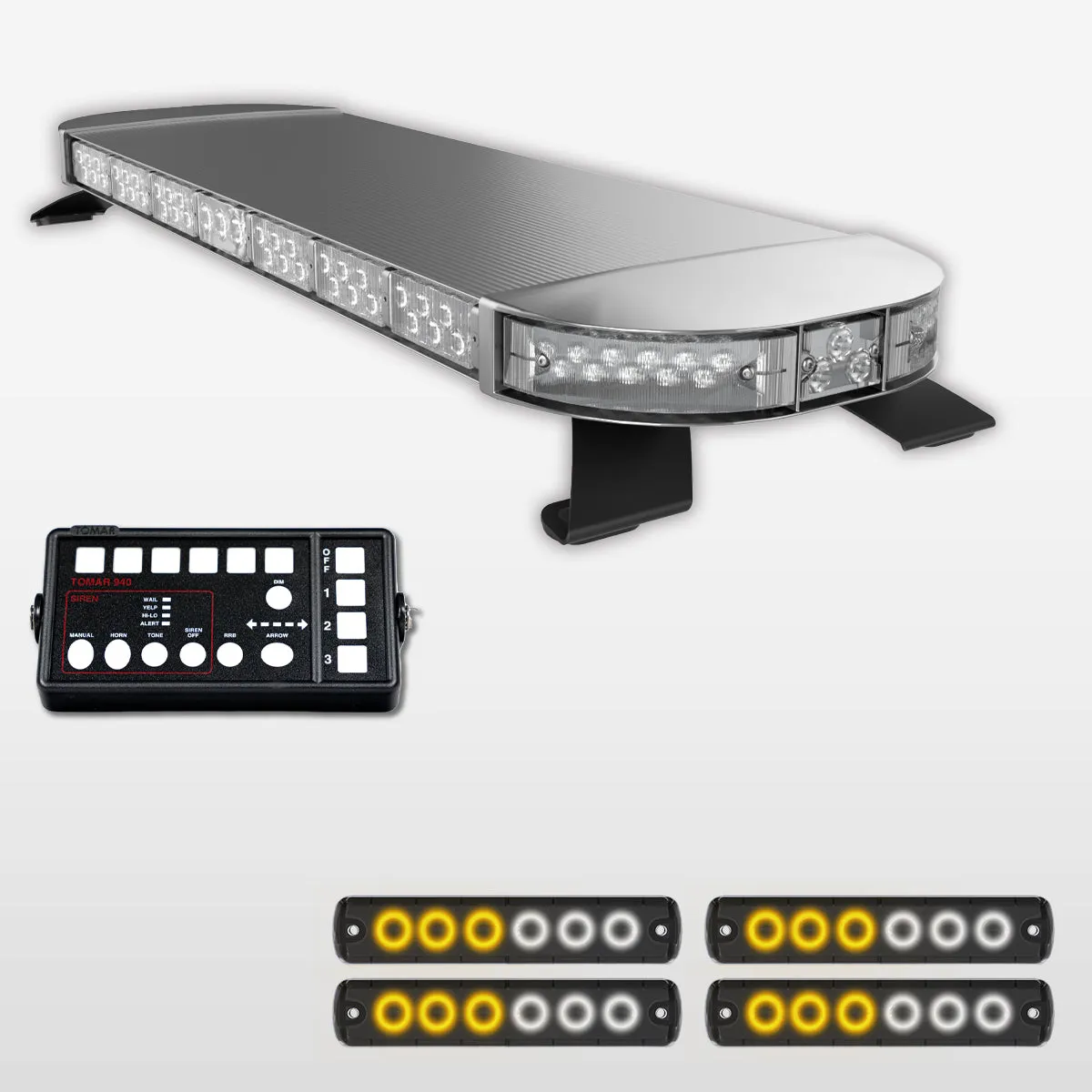 44" Scorpion Series Fully Populated LED Light Bar Kit for Work Trucks