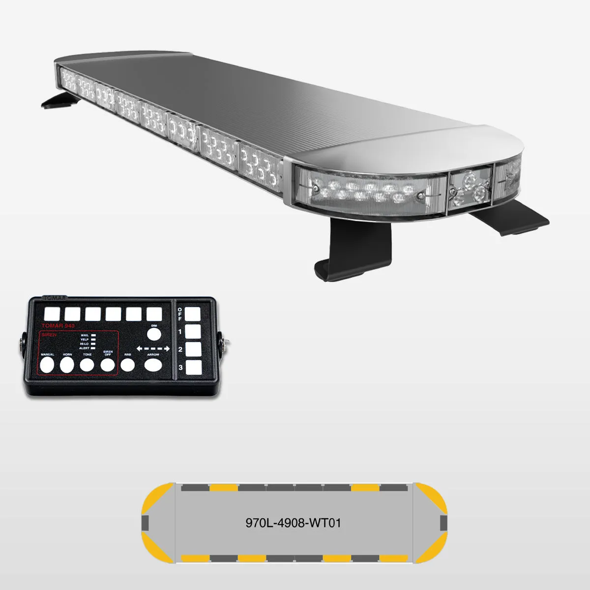 49" Scorpion 970 Series Pre-Programmed Work Truck LED Light Bar