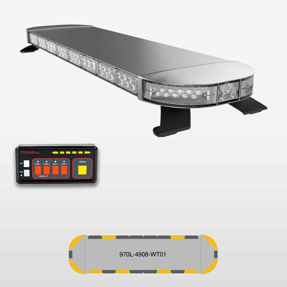 49" Scorpion 970 Series Pre-Programmed Work Truck LED Light Bar