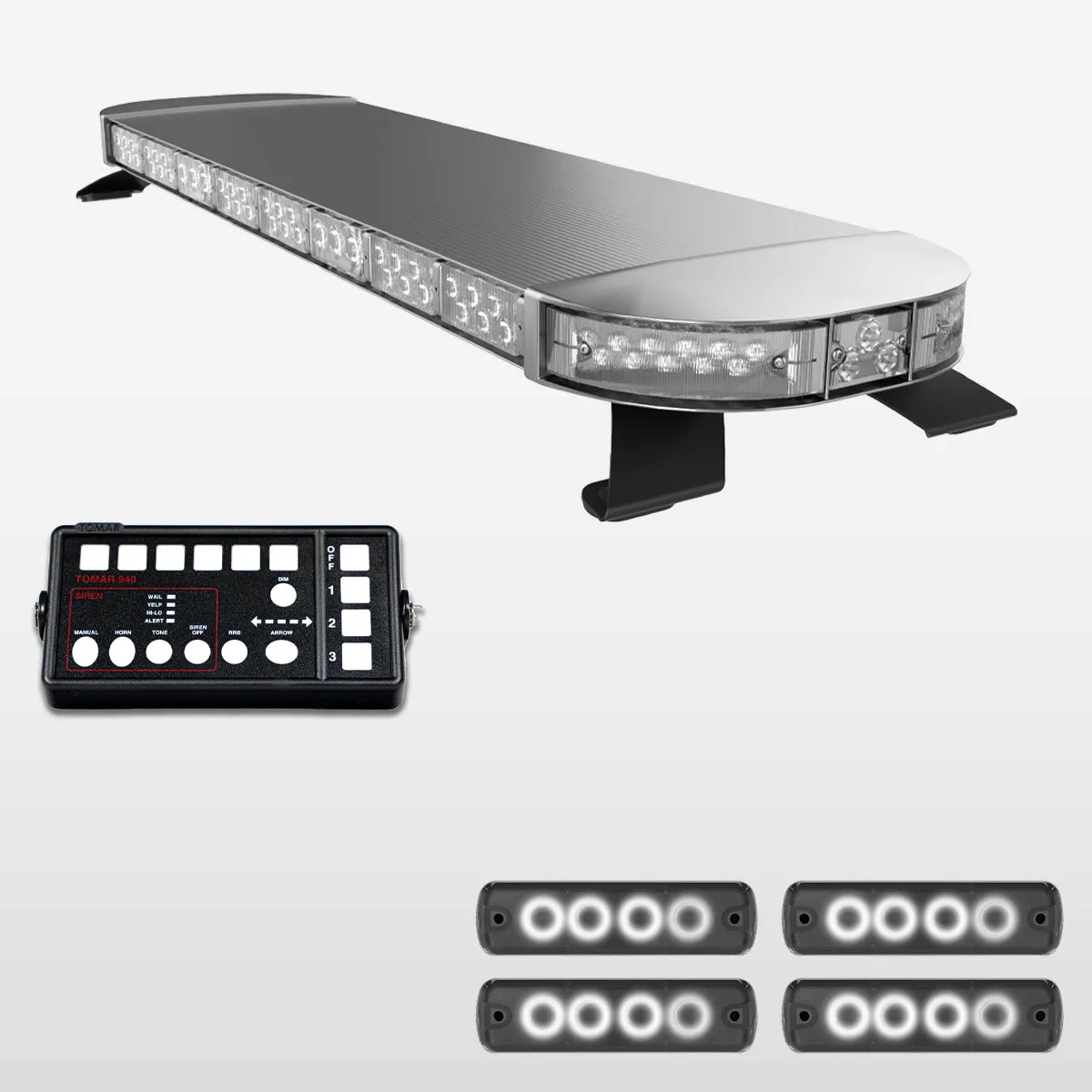 49" Scorpion Series Fully Populated LED Light Bar Kit for Work Trucks