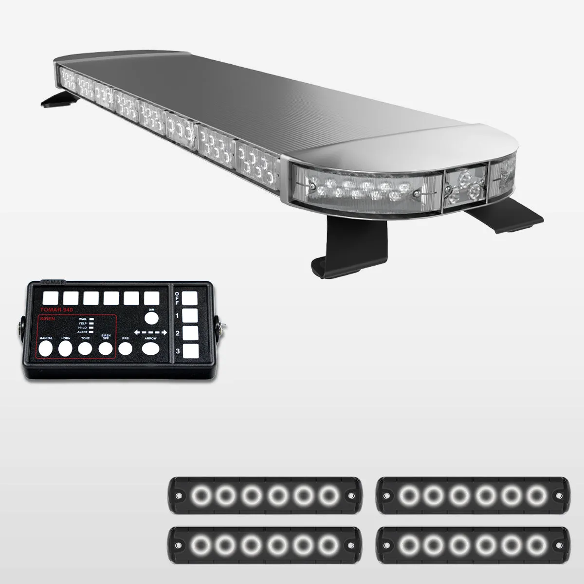 49" Scorpion Series Fully Populated LED Light Bar Kit for Work Trucks