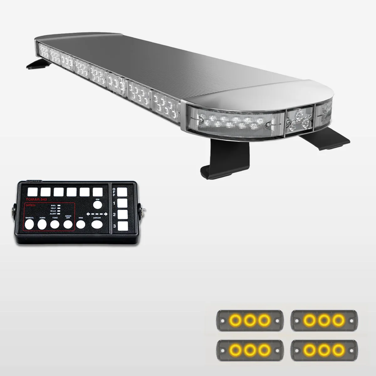 49" Scorpion Series Fully Populated LED Light Bar Kit for Work Trucks