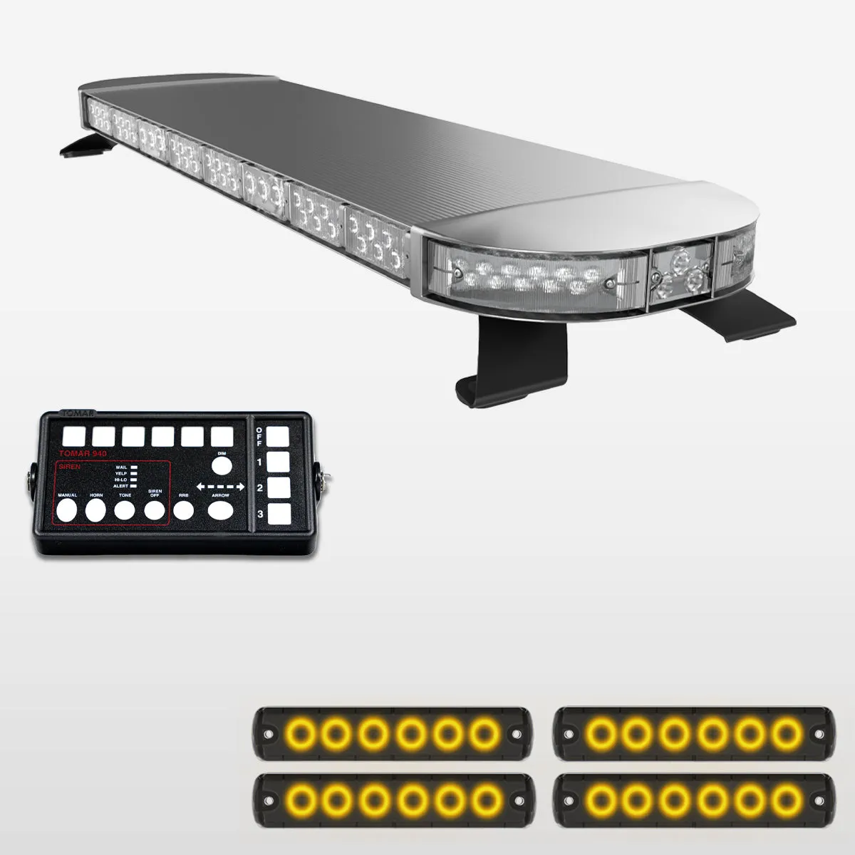 49" Scorpion Series Fully Populated LED Light Bar Kit for Work Trucks