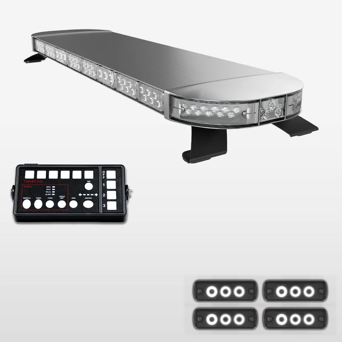 49" Scorpion Series Fully Populated LED Light Bar Kit for Work Trucks