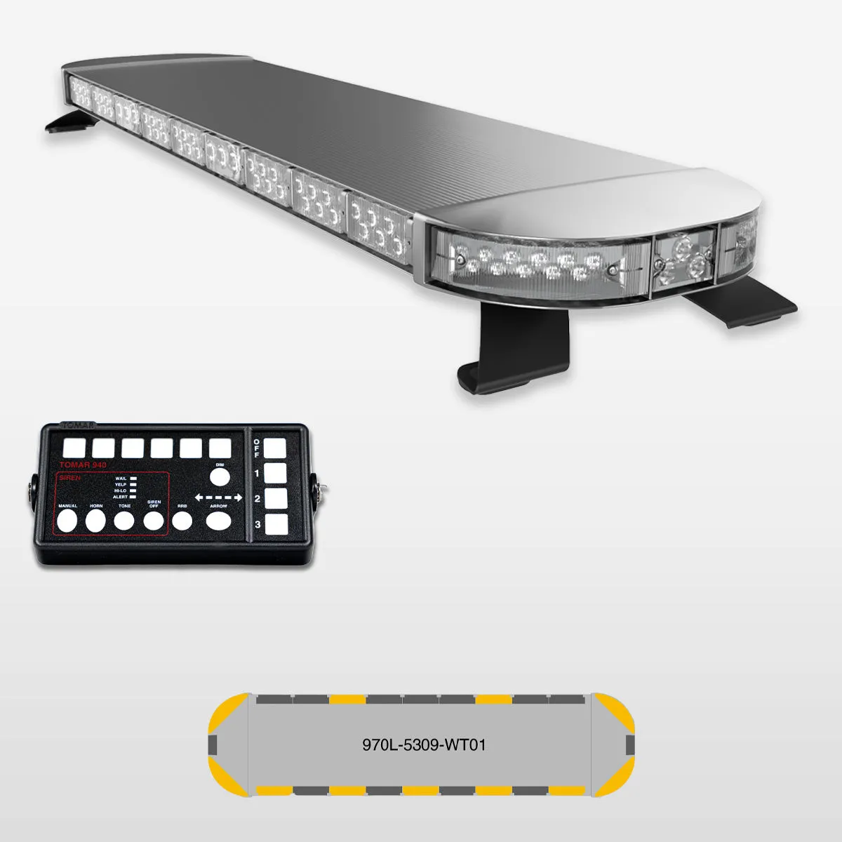 53" Scorpion 970 Series Pre-Programmed Work Truck LED Light Bar