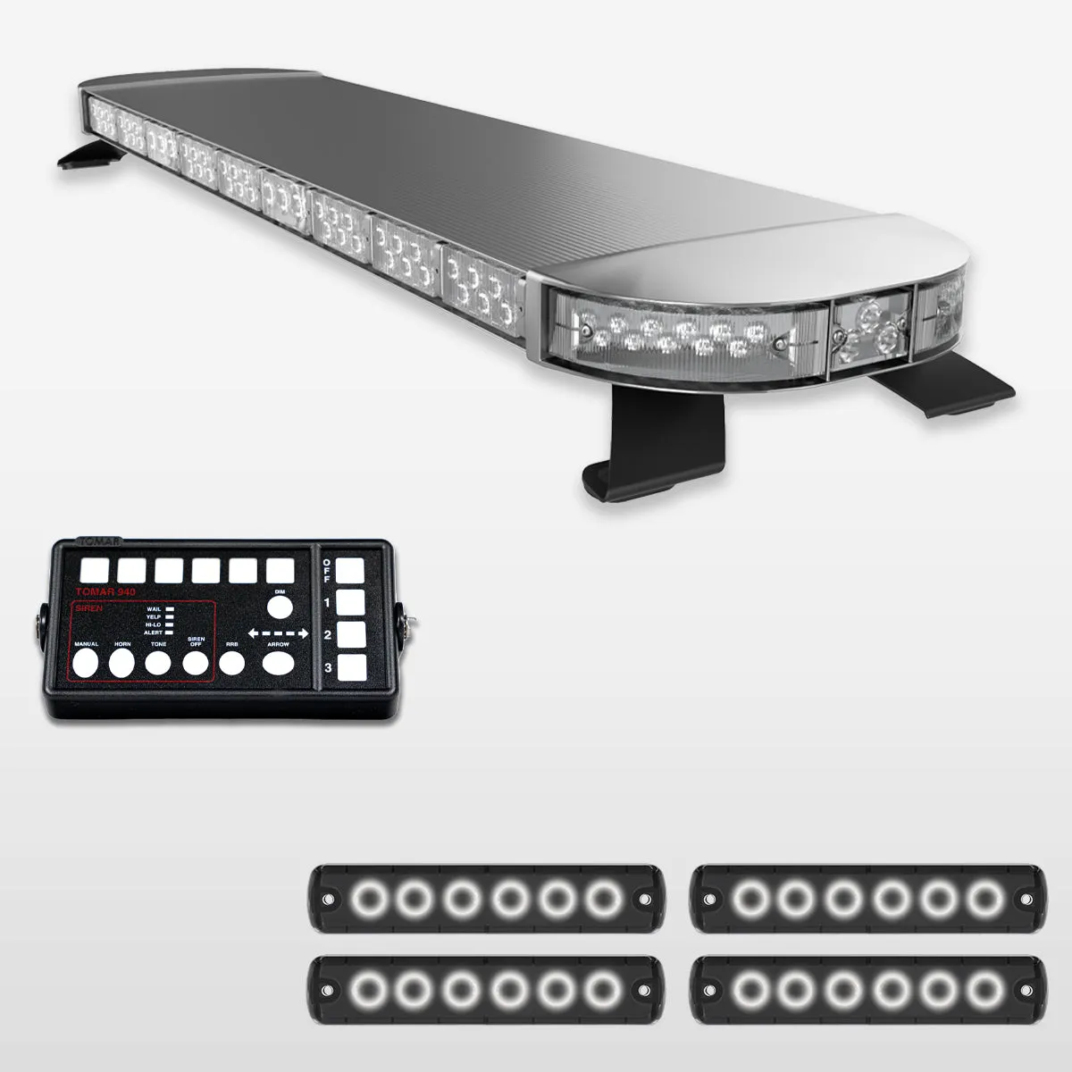 53" Scorpion Series Fully Populated LED Light Bar Kit for Work Trucks