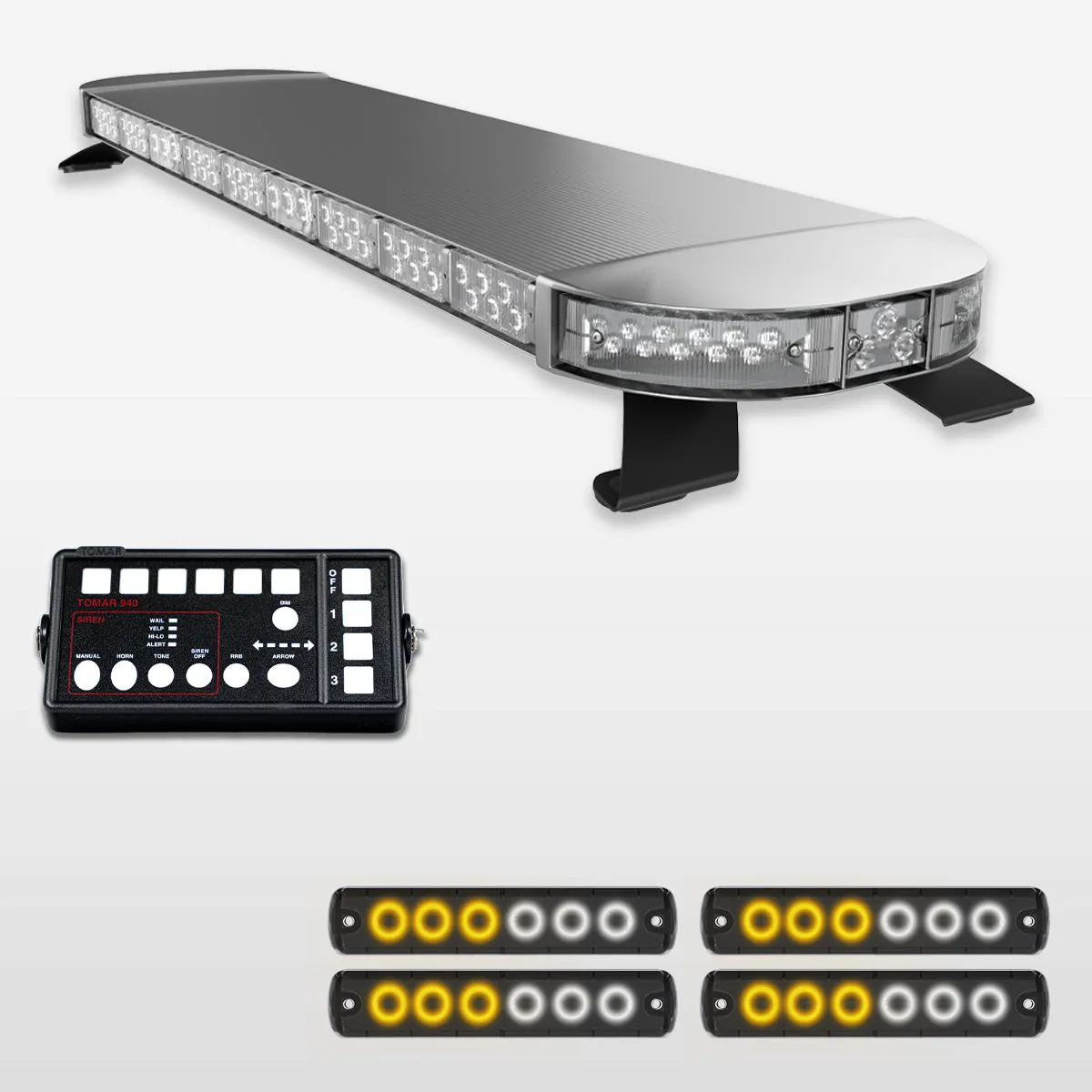 53" Scorpion Series Fully Populated LED Light Bar Kit for Work Trucks