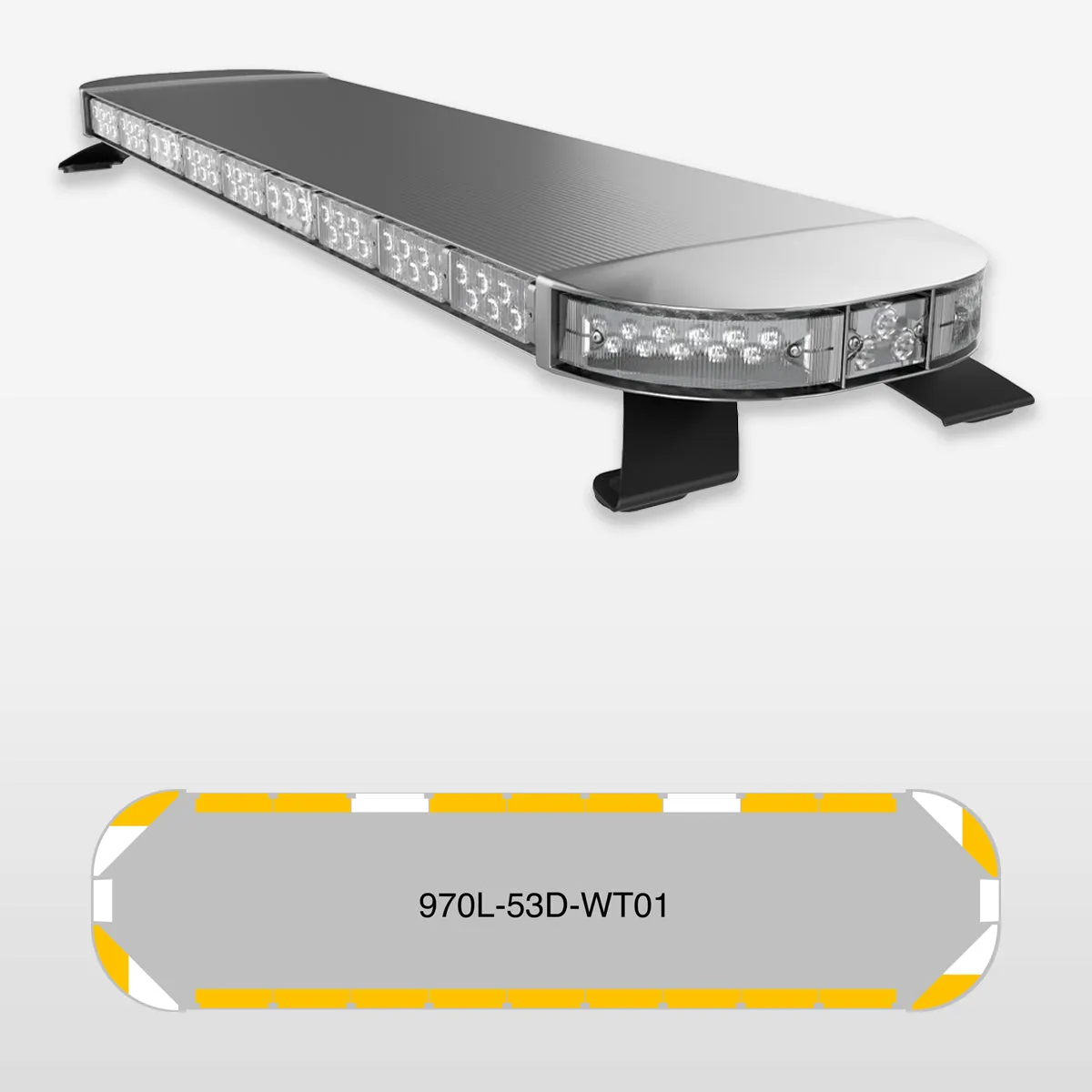 53" Scorpion Series Fully Populated LED Light Bar Kit for Work Trucks