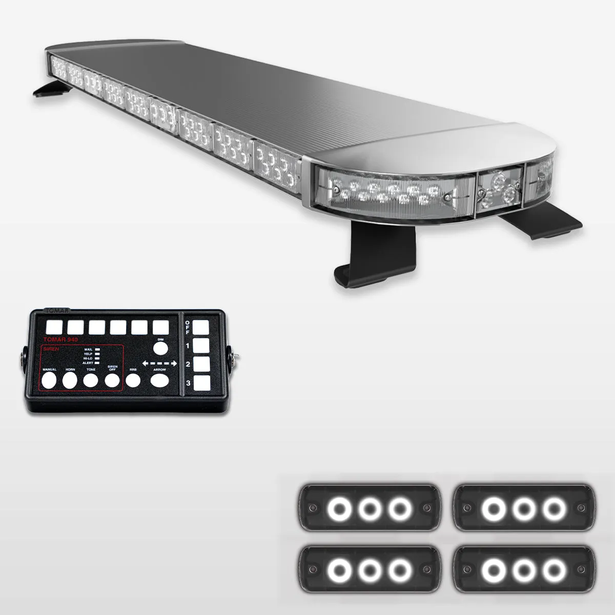 53" Scorpion Series Fully Populated LED Light Bar Kit for Work Trucks