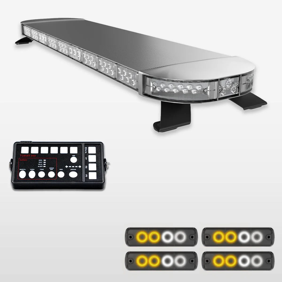 53" Scorpion Series Fully Populated LED Light Bar Kit for Work Trucks