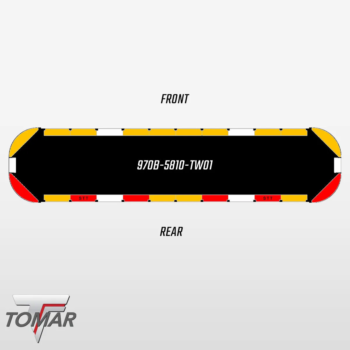 58" Black Widow 970 Series Pre-Programmed Towing LED Light Bar