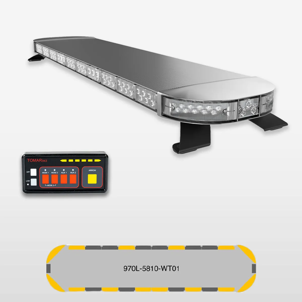 58" Scorpion 970 Series Pre-Programmed Towing LED Light Bar