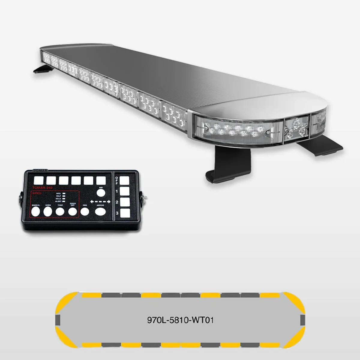 58" Scorpion 970 Series Pre-Programmed Towing LED Light Bar