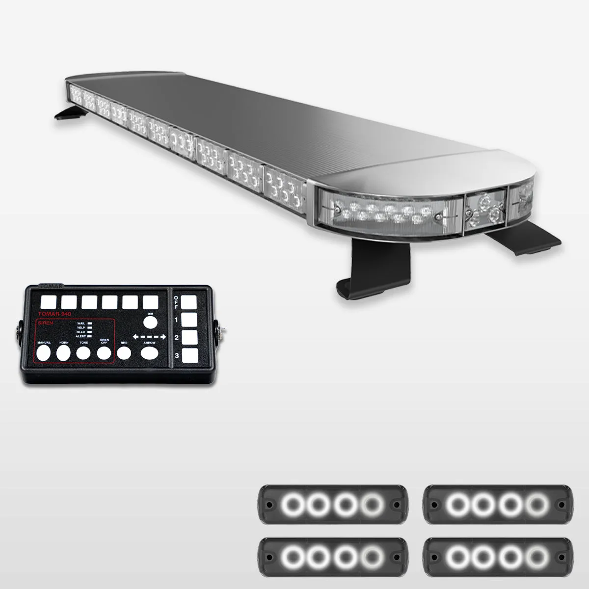 58" Scorpion Series Fully Populated LED Light Bar Kit for Work Trucks