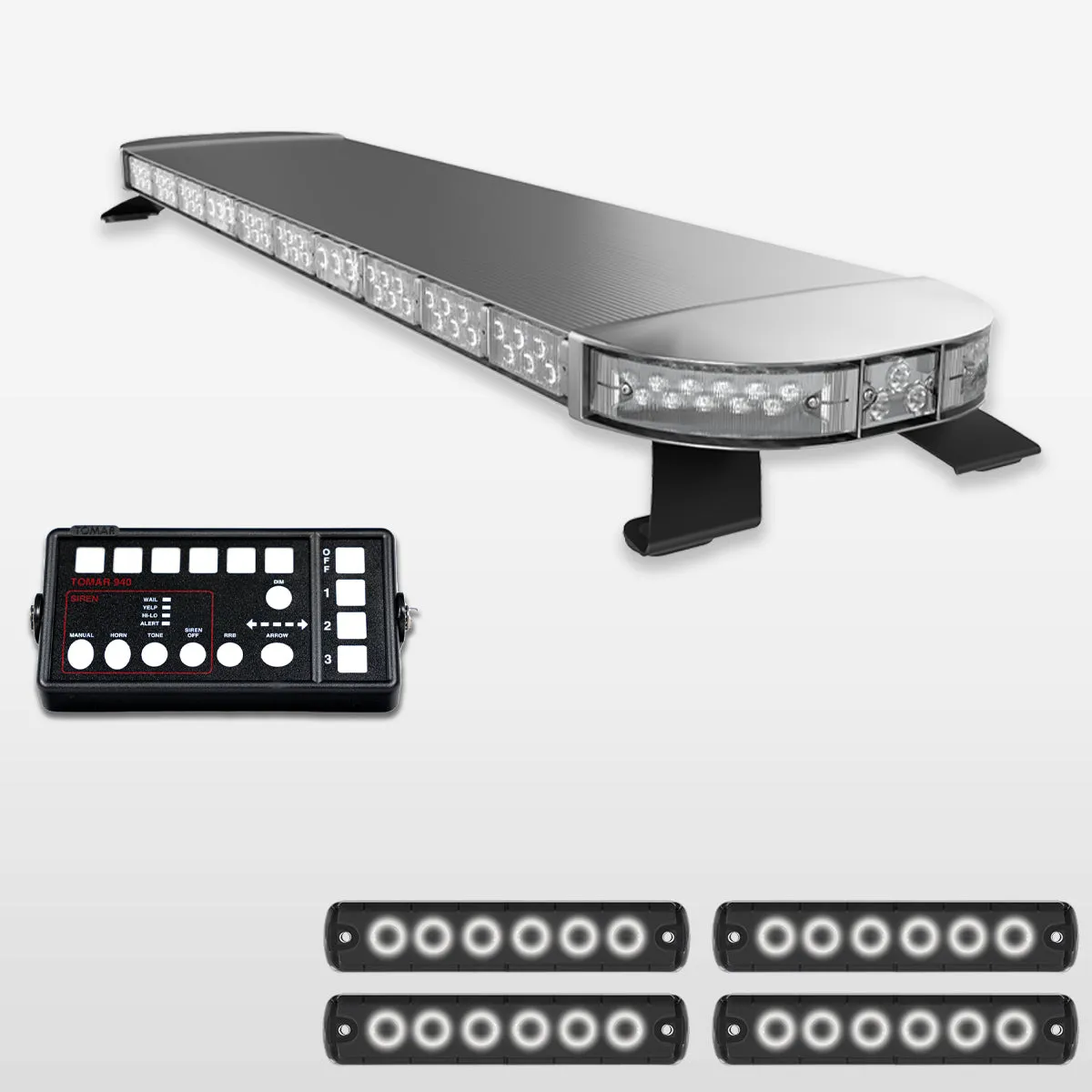 58" Scorpion Series Fully Populated LED Light Bar Kit for Work Trucks