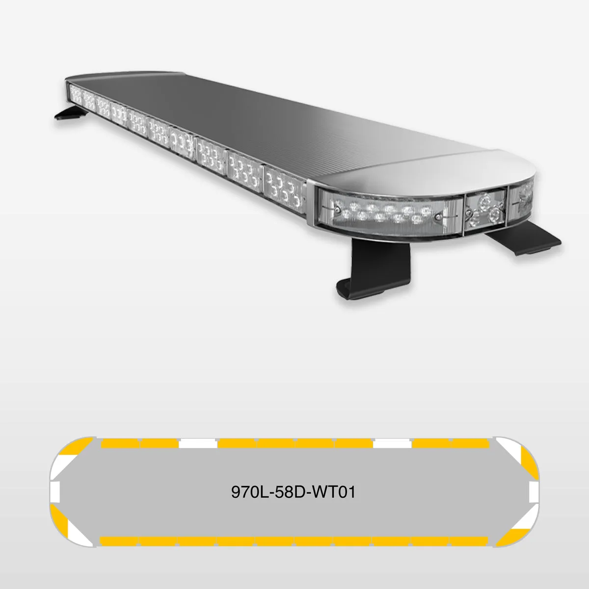 58" Scorpion Series Fully Populated LED Light Bar Kit for Work Trucks