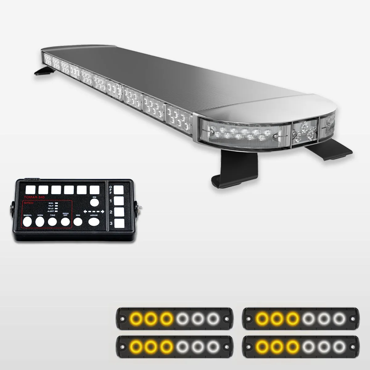 58" Scorpion Series Fully Populated LED Light Bar Kit for Work Trucks