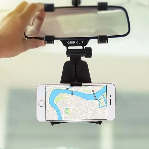 Aduro Grip-Clip Universal Rearview Mirror Phone Mount