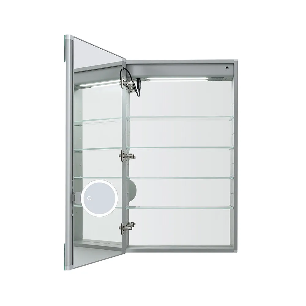 Aquadom Edge Royale 20x32 Right or Left Hinge LED Lighted Medicine Cabinet