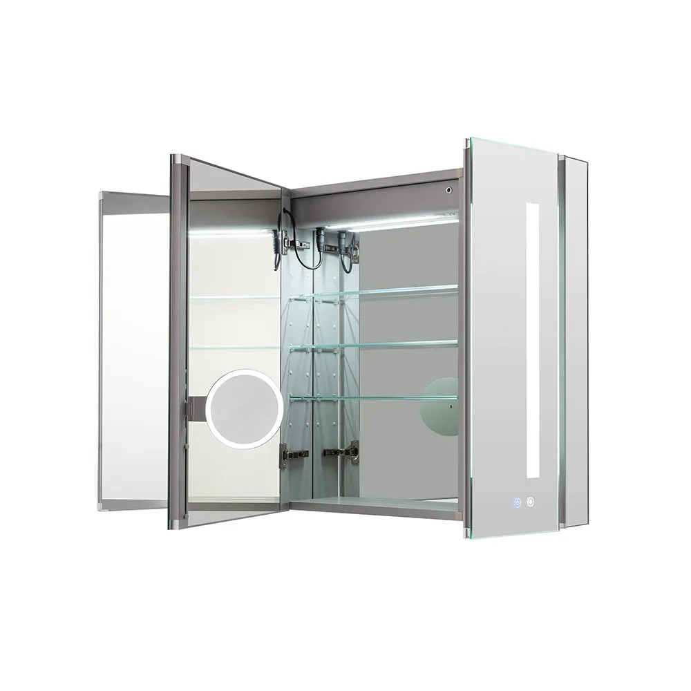 Aquadom Signature Royale 40x30 LED Lighted Triple Door Medicine Cabinet