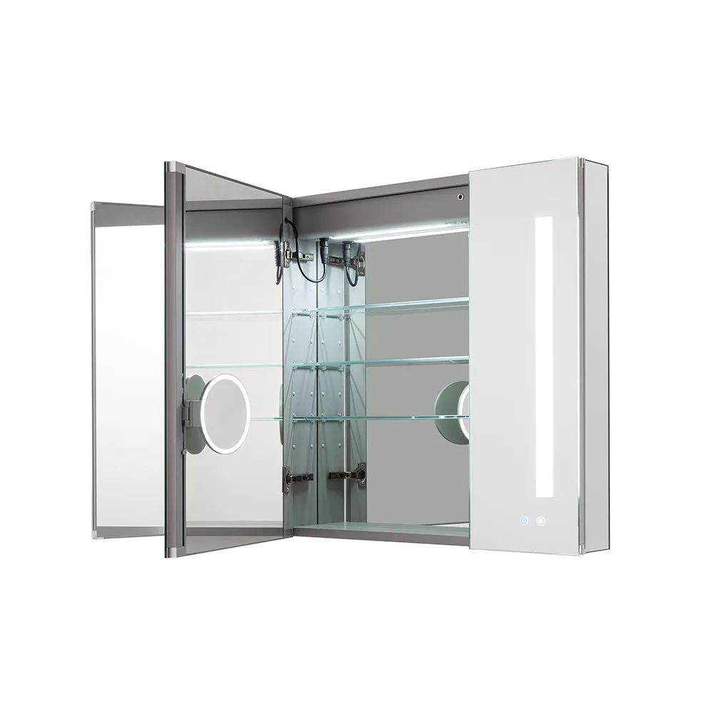 Aquadom Signature Royale 40x30 LED Lighted Triple Door Medicine Cabinet