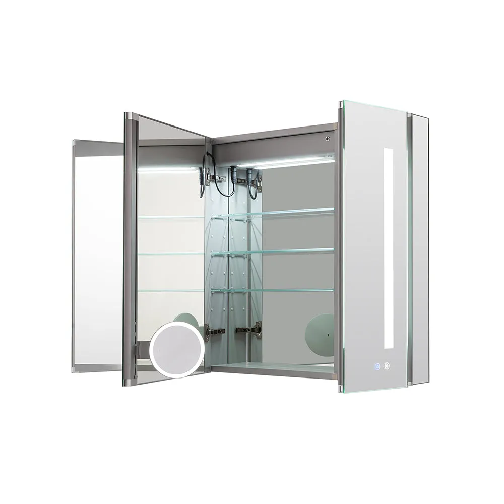 Aquadom Signature Royale 40x30 LED Lighted Triple Door Medicine Cabinet