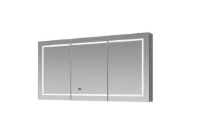 Aquadom Signature Royale 60x36 LED Lighted Triple Door Medicine Cabinet