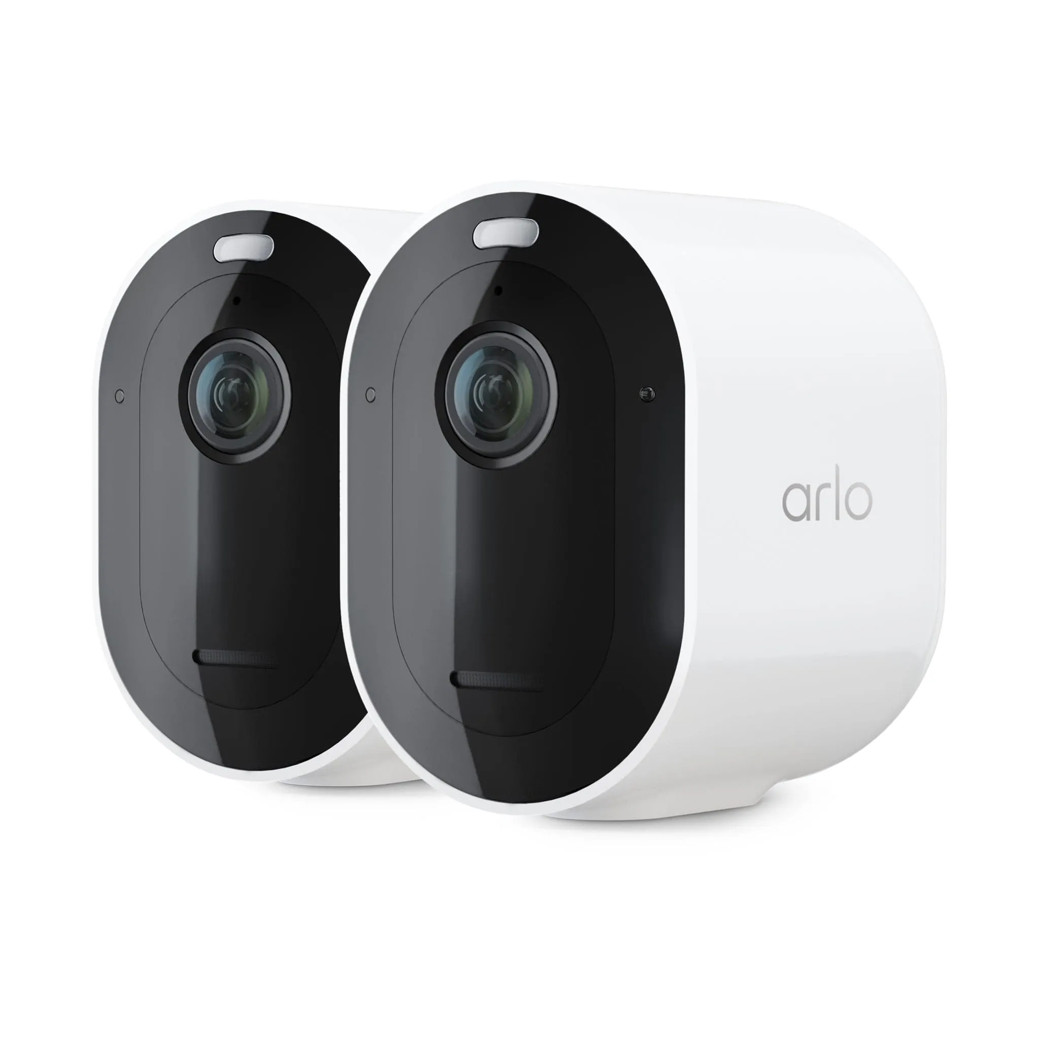 Arlo Pro 4 Spotlight Camera 2 Pack Wireless Security, 2K HDR, White - Certified Refurbished