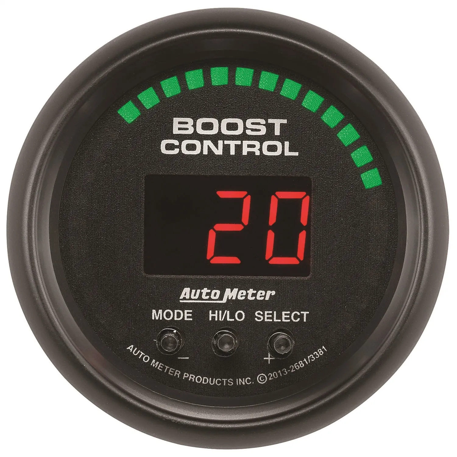 AutoMeter 2681 GAUGE; BOOST CONTROLLER; 2 1/16in.; 30INHG-30PSI; INCL. SOLENOID; DIGITAL; Z/ES