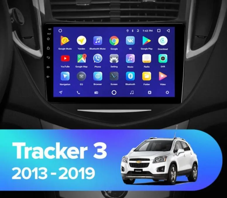 Car Dealz 10.2" Android 10.0 Chevrolet Holden Tracker Trax 3 2013-2019 w CAM In Dash Plus OEM Fascia