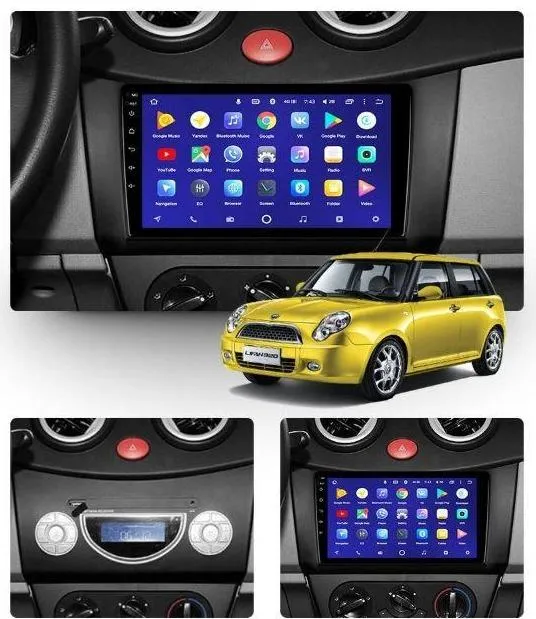 Car Dealz 10.2" Android 10.0 Lifan Smily 320 2008-2015 In Dash Plus OEM Fascia