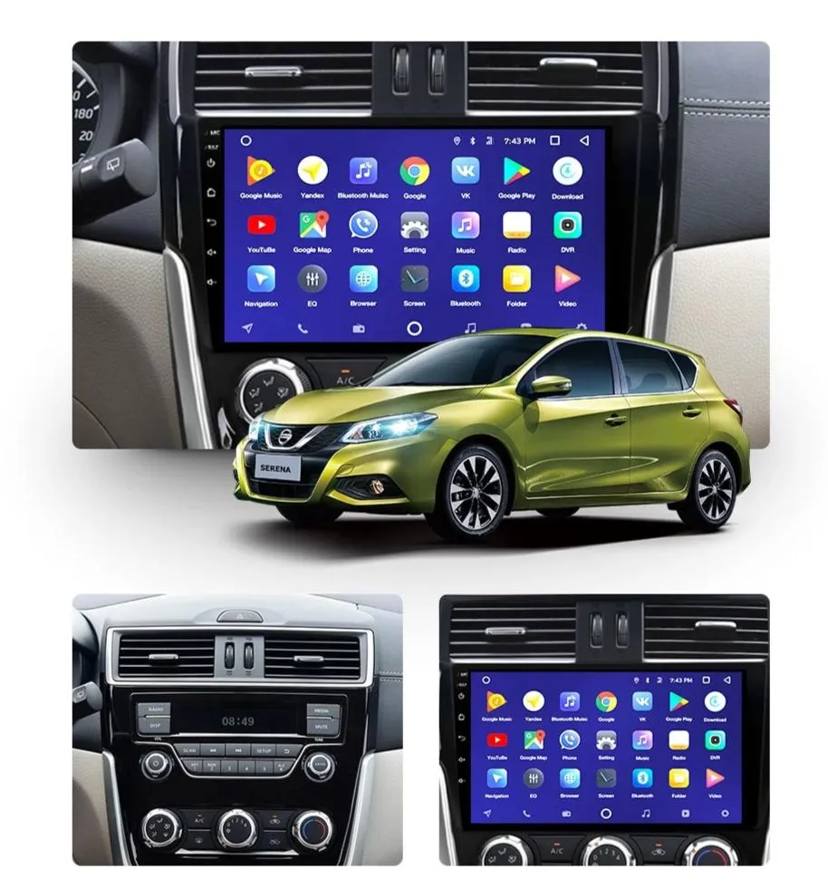 Car Dealz 10.2" Android 10.0 Nissan Serena 2016-2019 w CAM In Dash Plus OEM Fascia