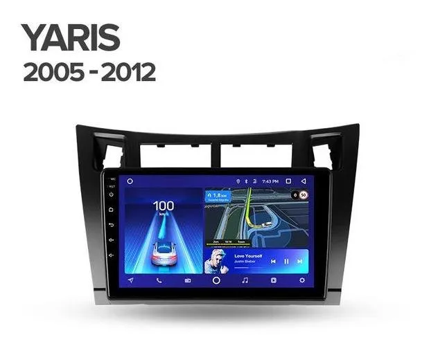 Car Dealz 10.2" Android 10.0 Toyota Yaris XP90 2005 - 2012 In Dash Plus OEM Fascia