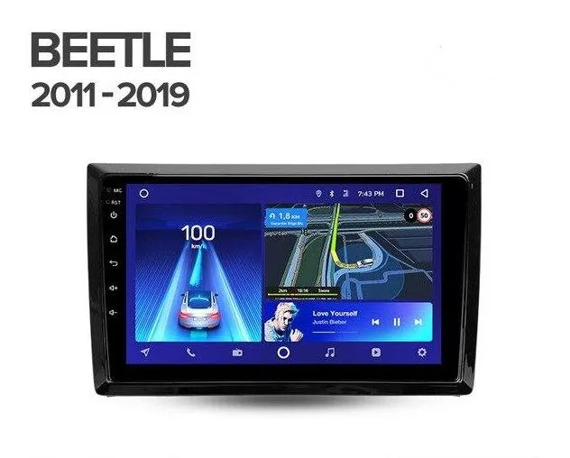 Car Dealz 10.2" Android 10.0 Volkswagen Beetle A5 2011 - 2019 In Dash Plus OEM Fascia